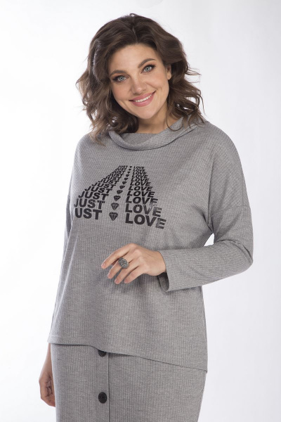 Женский комплект из вискозы и трикотажа с юбкой-миди Matini 1.1661 - фото 6