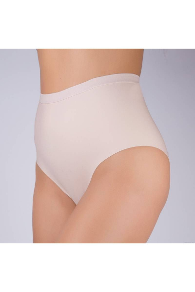 Бежевые слип-корректирующие трусы с высокой посадкой Verally 1152-1 серебристый пион - фото 3