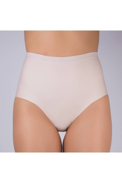Бежевые слип-корректирующие трусы с высокой посадкой Verally 1152-1 серебристый пион - фото 1