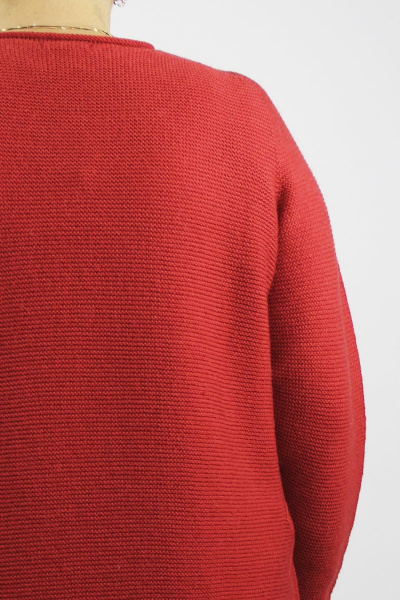 Джемпер расширенный из шерсти для демиса с разрезами Полесье С1875-19 9С8524-Д43 158,164 красный_минерал - фото 3
