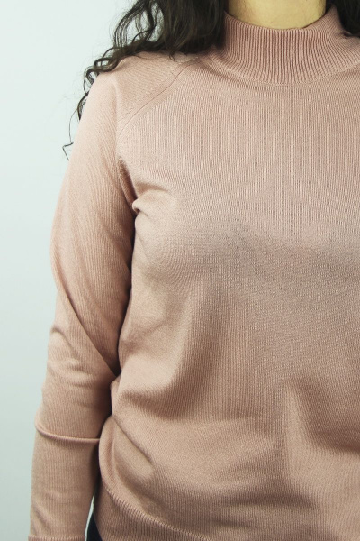 Свитер женский из трикотажа с двойной стойкой воротника Полесье С3316-15 5С1754-Д43 170,176 макияж_15-1512 - фото 4