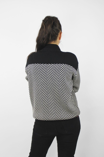 Демисезонный черный свитер второго слоя с воротником-стойкой Полесье С3689-22 2С5216-Д43 158,164 черный - фото 3