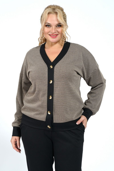 Брюки, жакет из трикотажа с оверсайз кэжуал стиль Медея и К 2187 - фото 5