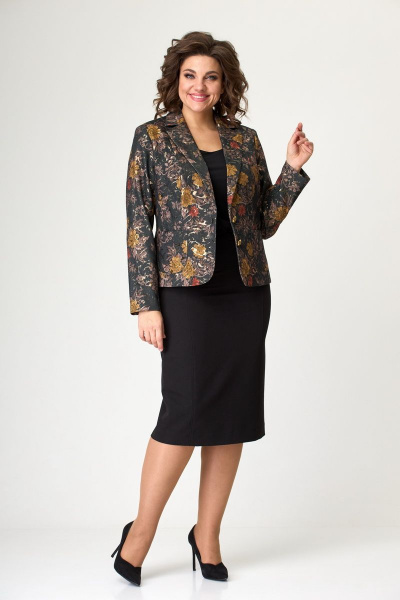 Жакет БелЭльСтиль 203-1_09_22 парча золото - фото 1