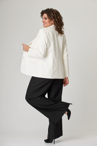 Жакет БелЭльСтиль 203-1 11 22 молочный кож.зам. - фото 4