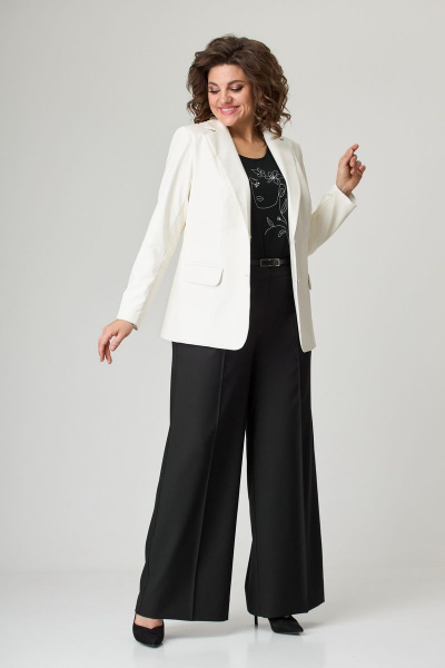 Жакет БелЭльСтиль 203-1 11 22 молочный кож.зам. - фото 2