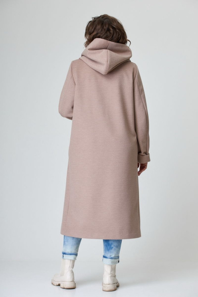 Пальто БелЭльСтиль 838-1_92_22 бежевая елочка - фото 5