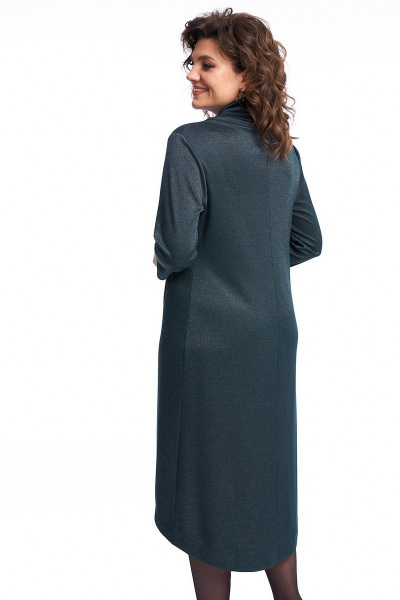 Платье свободного силуэта из трикотажа с асимметричной деталью Almirastyle 227 - фото 6