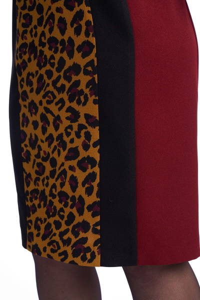 Платье демисезонное женское приталенное с леопардовым принтом Almirastyle 238 - фото 6