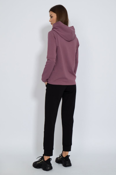 Футболка с капюшоном из трикотажа хлопка для спорта Kivviwear 4122.04 - фото 11