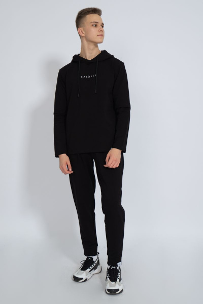 Лонгслив мужской демисезонный с капюшоном из хлопка Kivviwear 1011.07 - фото 2