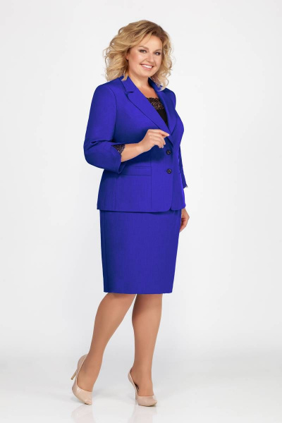 Жакет, топ, юбка LaKona 921-1 василек-1 - фото 1