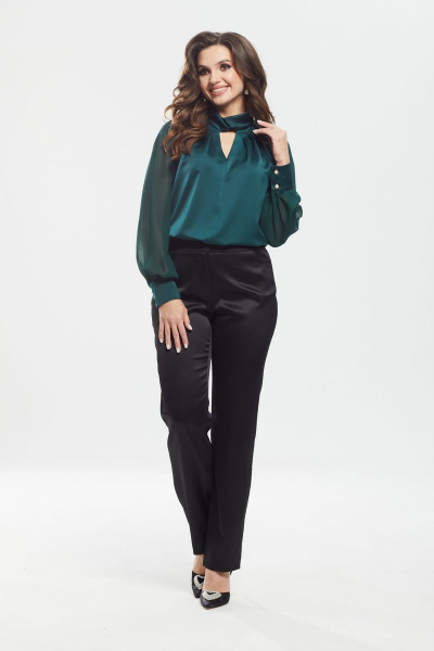 Блуза MALI 620-059 изумруд - фото 9