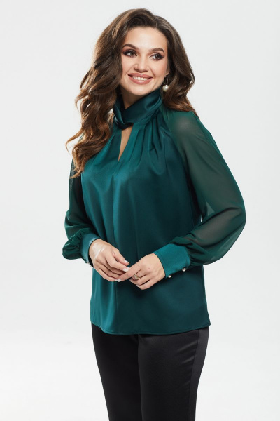 Блуза MALI 620-059 изумруд - фото 2