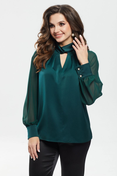 Блуза MALI 620-059 изумруд - фото 1