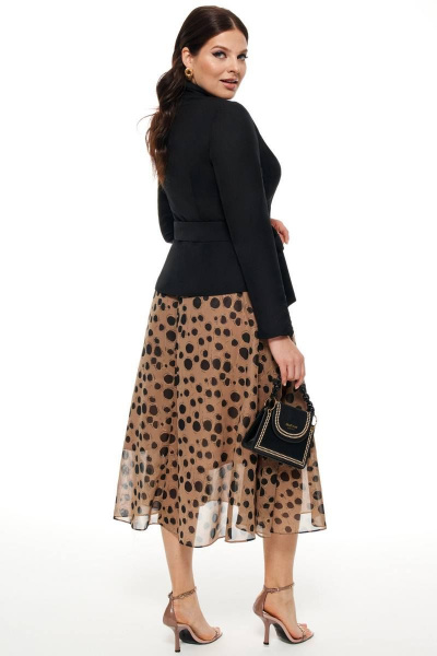 Жакет, юбка Beautiful&Free 1950 горох+черный - фото 3