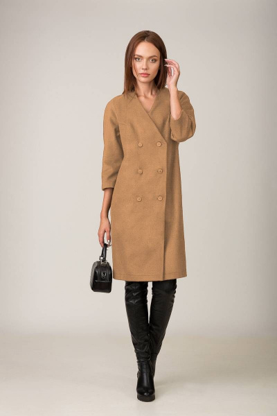 Платье на подкладке свободный крой с нагрудными вытачками GlasiO 5840-5 - фото 1