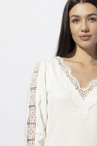 Блуза VIZAVI 683 молочный - фото 4