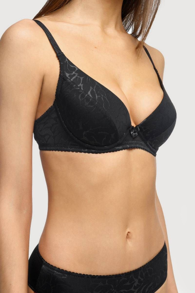 Черный бюстгальтер на каркасах для ежедневной носки Milady 104 3.34 - фото 3