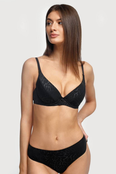 Черный бюстгальтер на каркасах для ежедневной носки Milady 104 3.34 - фото 2