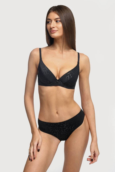 Черный бюстгальтер на каркасах для ежедневной носки Milady 104 3.34 - фото 4