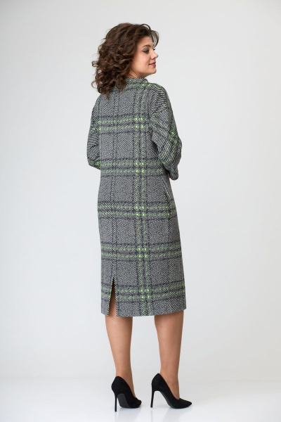 Платье Мишель стиль 1093 серо-зеленый - фото 7