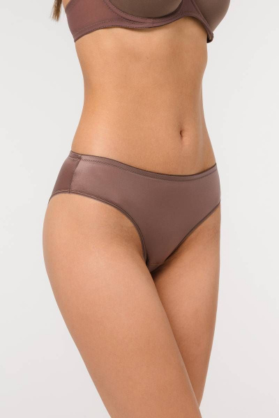 Бежевые трусы-слип из трикотажа с высокой посадкой Milady 211 30.3 - фото 1