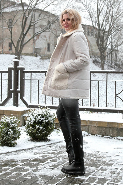 Куртка IUKONA 6029 жемчужный - фото 11