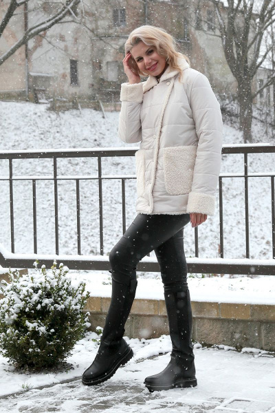 Куртка IUKONA 6029 жемчужный - фото 7