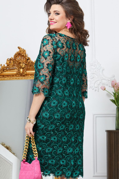 Платье Vittoria Queen 17633 изумрудный - фото 3
