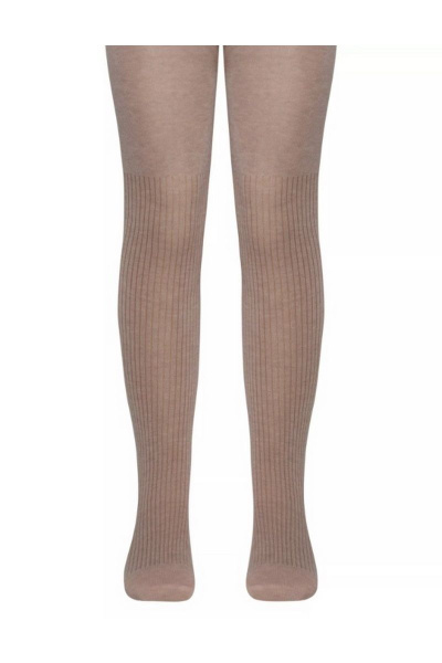 Детские демисезонные хлопковые бежевые комфортные колготки CONTE Conte-kids_TIP-TOP_566_беж - фото 1