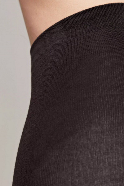 Теплые хлопковые колготки черные с лайкрой для зимы CONTE Cotton_150_Nero - фото 2