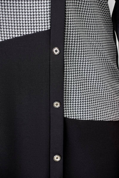 Платье из трикотажа с косыми подрезами и накладным карманом Swallow 641 - фото 9