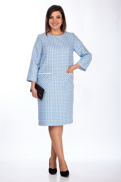 Платье Michel chic 2114 голубой - фото 1