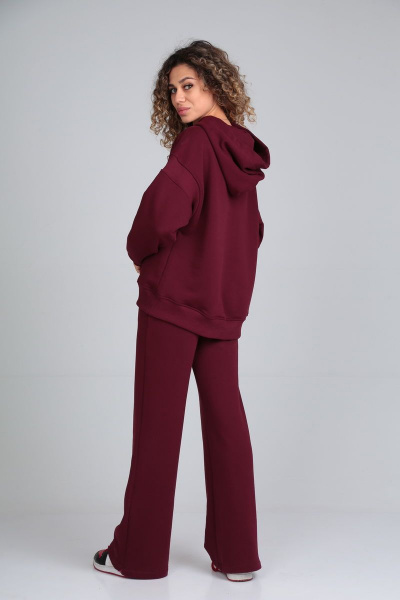 Брюки, джемпер HIT 3089 бордовый - фото 6