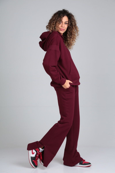 Брюки, джемпер HIT 3089 бордовый - фото 5