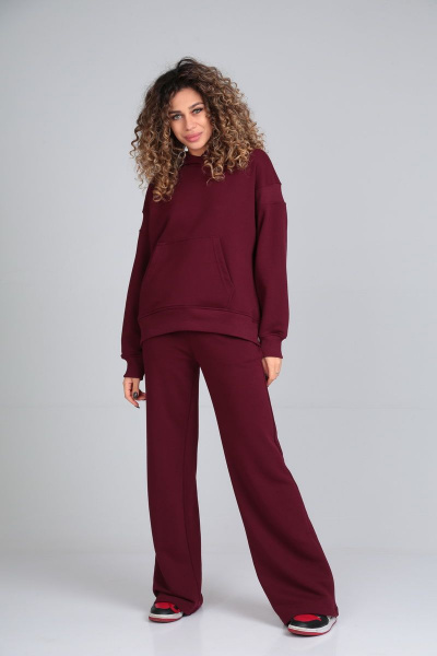 Брюки, джемпер HIT 3089 бордовый - фото 2