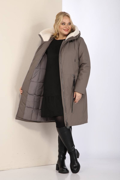 Пальто Shetti 2102 капучино - фото 3