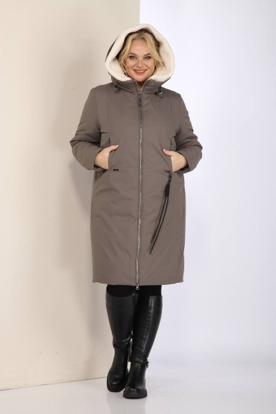 Пальто Shetti 2102 капучино - фото 4