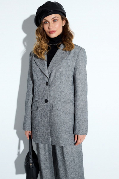 Брюки, жакет TEZA 4204 серый - фото 4