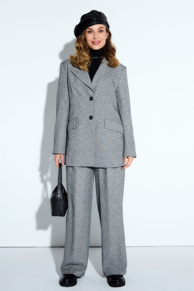 Брюки, жакет TEZA 4204 серый - фото 2