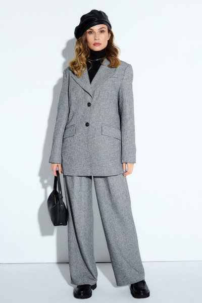 Брюки, жакет TEZA 4204 серый - фото 1