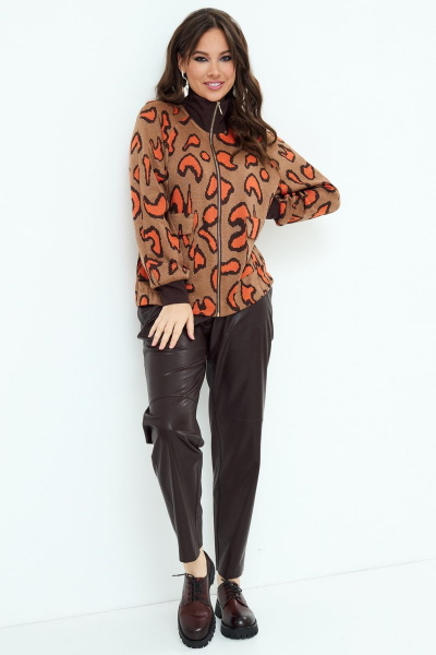 Брюки, джемпер Магия моды 2200 оранж-коричневый - фото 1