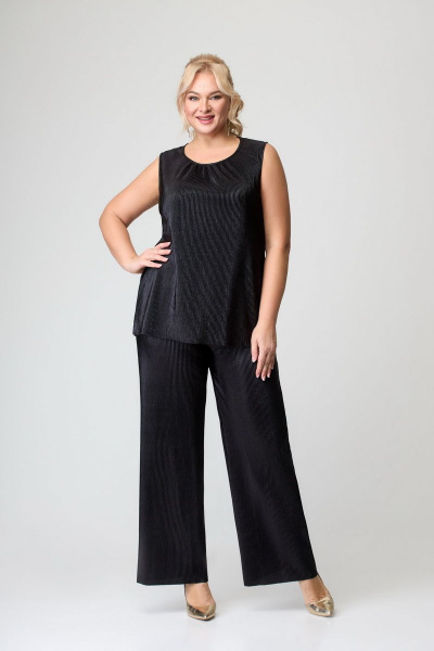 Брюки, жакет, топ Svetlana-Style 1763 черный+рыжий - фото 3