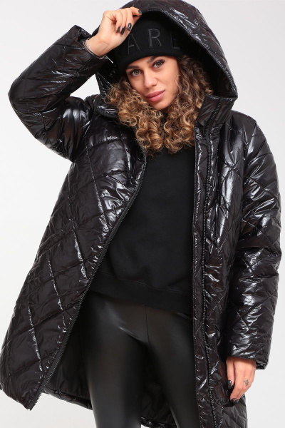 Куртка DOGGI 6342 черный-ромб - фото 4