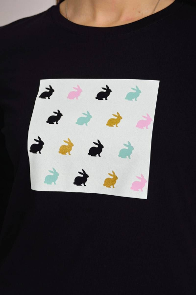 Джемпер с принтом и круглой горловиной для повседневных образов Femme & Devur 30761 1.3F(170) - фото 3