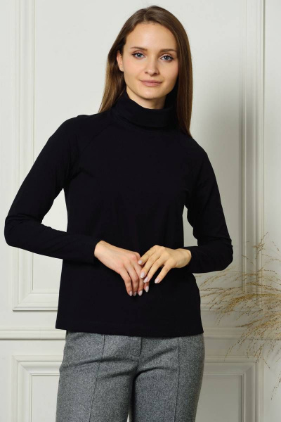 Классический джемпер из хлопка с регланом и стойкой Femme & Devur 30753 1.3F(170) - фото 1