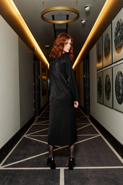 Элегантное платье с декоративными подрезами и разрезом MilMil 1077 Марсель - фото 6