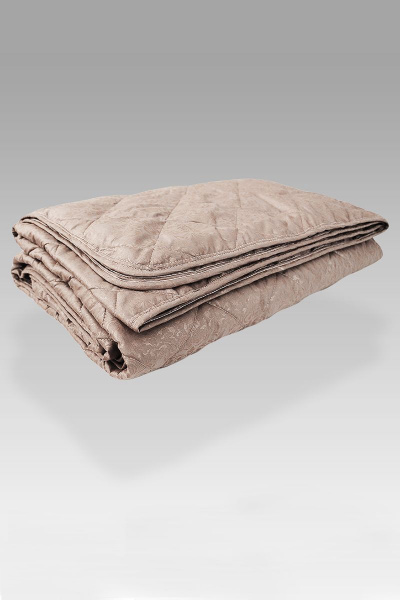 Покрывало домашнее текстильное коричневое 240x210 Файбертек П.240*210.ПЭ "Chloe" - фото 3