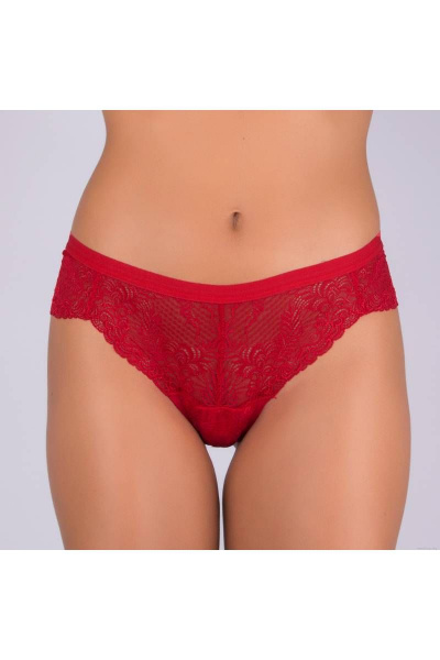 Трусы кружево для ежедневной носки Verally 1158-1 красный - фото 1